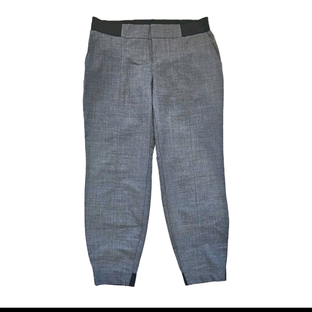 The ATHLETA Women's Gray Sz 12P Tapered  Wool Blend Casual Versatile Dress Pants